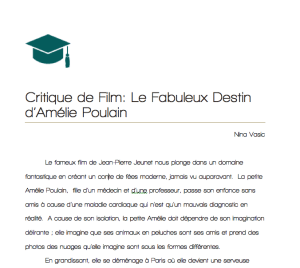 CritiquedeFilm-LeFabuleuxDestind’AmeliePoulain