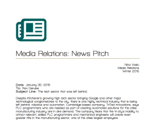 MediaRelations-News Pitch-TriTedInnovations